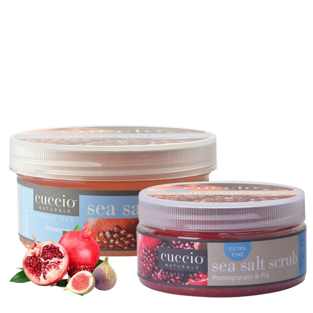 Cuccio Sea Salt Scrub - Pomegranate and Fig